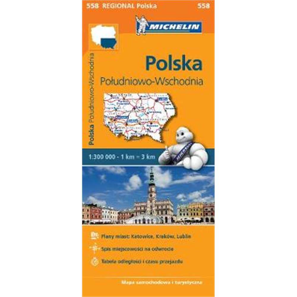 Poland South East - Michelin Regional Map 558